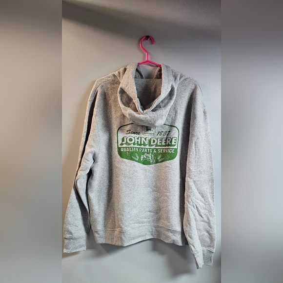 John Deere Mens Vintage Sign PO Hoodie - Picture 3 of 6